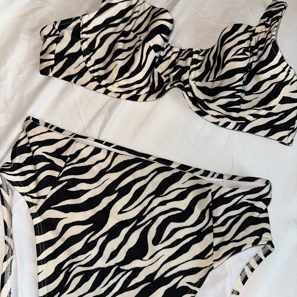 Zebra Bikini Swim Set